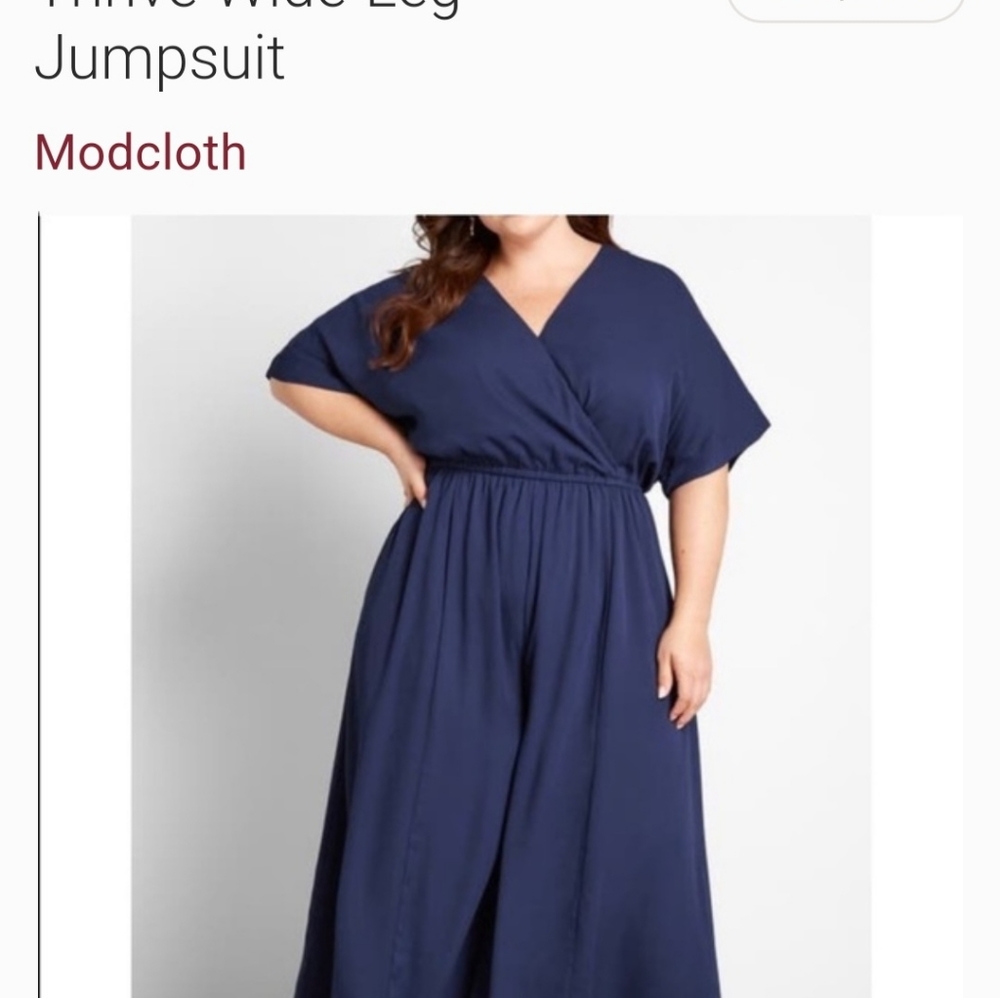 Modcloth Alive and Thrive Wideleg jumpsuit